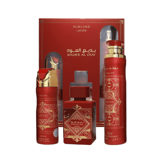 Lattafa Badee Al Oud Sublime 3 Piece Giftset